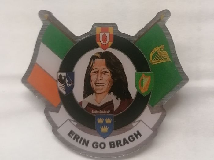 Bobby Sands Irish Republican hunger striker pin badge.