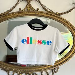 Ellesse Cropped T-shirt Top Size M