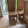 6 Wicker Dining chairs Image 2