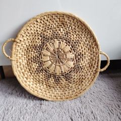 Vintage serving tray/hanging gallery art