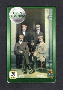 United Kingdom 20 unit Golf Open Champions Phone Card