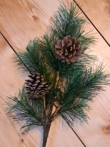 Artifical Pine and Pinecone Branch, Christmas decoration