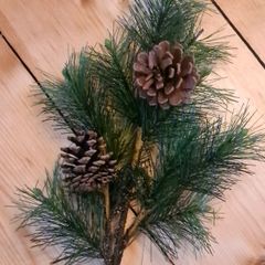 Artifical Pine and Pinecone Branch, Christmas decoration
