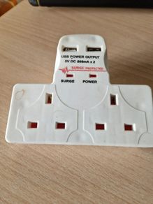 B & L Surge Protector 2 Sockets + 2 USB