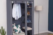 Canvas Folding Fabric Wardrobe 175 x 110 x 45 cm  - FREE DELIVERY NATIONWIDE