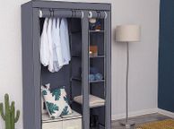 main image for ad Canvas Folding Fabric Wardrobe 175 x 110 x 45 cm  - FREE DELIVERY NATIONWIDE