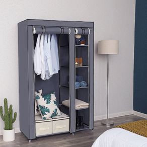 Canvas Folding Fabric Wardrobe 175 x 110 x 45 cm  - FREE DELIVERY NATIONWIDE
