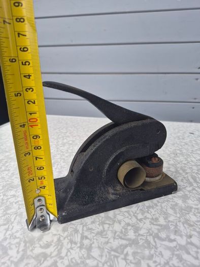 antique cast aluminium desktop embossing press