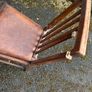 Arts and Crafts Style Solid Wooden Chairs x6 Image 10