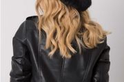 Lovely Black Hat with Sparkly Gems - cashmere style fabric - new/nice gift