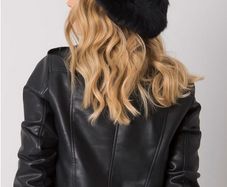 Lovely Black Hat with Sparkly Gems - cashmere style fabric - new/nice gift