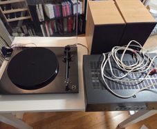 Turntable, amp, speakers, cables