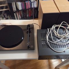 Turntable, amp, speakers, cables