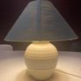 Hand thrown Irish pottery lamp with tulip design Image 3