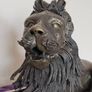 Large sculpture of bronze Lion.Weight: 7.450 kg Image 2