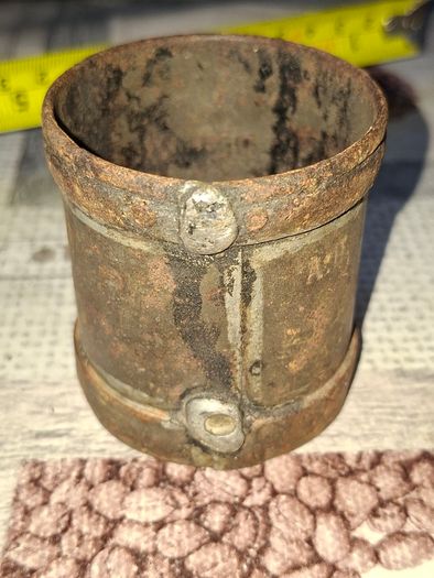 Rare 13 Piece Lot of Antique Chavagnat Tin Measuring Demi-Litre from Paris, France, dating  approximately 1800s.
