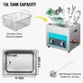 15L Ultrasonic Cleaner Jewelry Cleaner with Heater Timer for Jewelry Cleaning Knob Control Eyeglass Rings Dentures Music Instruments Image 3
