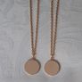 Old Irish threepence coins hare and harp in a gold coloured pendant necklace with FREE STANDARD POSTAGE INCLUDED Image 4
