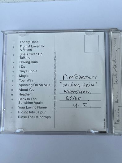 Paul McCartney - Droving Rain CD