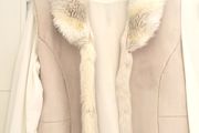 GERARD cream faux fur gilet Sz XL ( Fit 10-14UK)