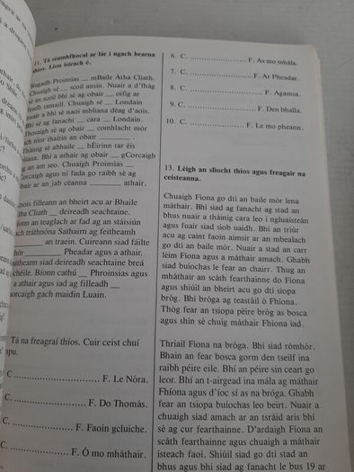Vintage Gaeilge school book 1990