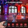 2 Pcs Par Lights, RGB 36 LED Stage Lights Sound Activated DMX Control, 7 Modes Uplighting Lights with Remote Control Stage Lighting, DJ Par Party Lights for Club KTV Disco Party Image 5