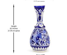 Handmade and Hand Painted Ceramic Flower Vase | Warehouse Clearance | Massive Discount | Bargain price
