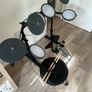 Beginner Electronic Drum Kit Mesh Pads, Stool, Headphones Image 3