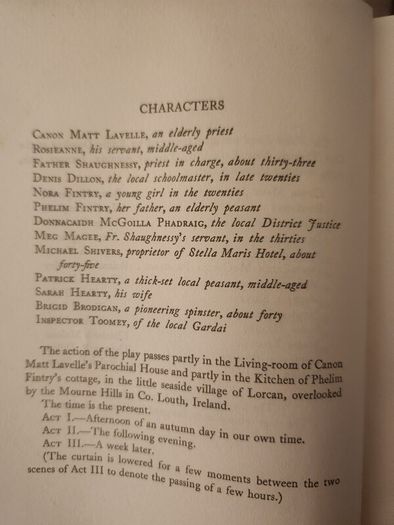 Three Plays. By Paul Vincent Carroll. First Edition 1946 Hardback In Good Condition . See Photos For Same.
