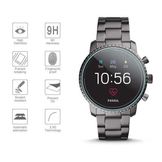Fossil Q Explorist HR Explorist HR Gen 4 Smartwatch Screen Protector Tempered Glass 2.5D 9H Hardness