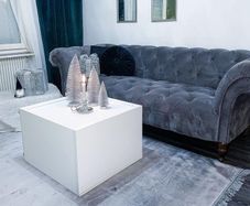 Grey Rug  Silk Look 200cm x 290cm