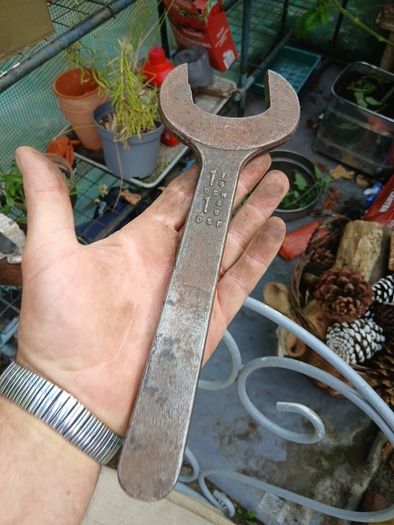 four large open ended spanners