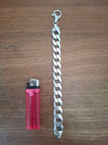 Big  chunky silver bracelet 925