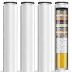 4 Pack Shower Head Filter Replacement Cartridges Compatible with Cobbe Handheld Shower Head, Hard Water Softener, Removes Chlorine and Heavy Metals for Improved Skin & Hair