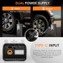 Inflator Air Compressor 8000mah, 150PSI Cordless Car Tyre Inflator, Portable USB Rechargeable Electric Bike Pump with Digital Display & LED Light, Auto Shutoff, for Car, Motorcycle, Bike, Ball Image 5