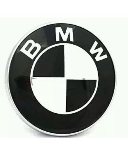 Bmw Black/white Emblem 82mm/74mm