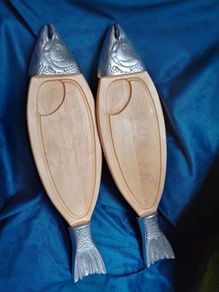 fish platter set of two