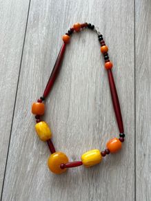 Vintage retro style beaded necklace