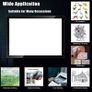 FREE SHIPPING Wireless Battery Powered Light Pad, TOHETO Tracing Light Box Dimmable Brightness Rechargeable LED Light Board Portable Cordless Copy Board for Artist Drawing Sketching X-ray Viewing Image 3