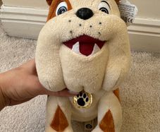 Posh Paws Cheery Smiling British Bulldog plush approx. 27 cm. Used Damaged Please see photos