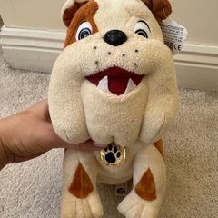 Posh Paws Cheery Smiling British Bulldog plush approx. 27 cm. Used Damaged Please see photos