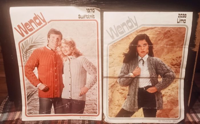 Vintage Wendy Knitting Patterns. X2.