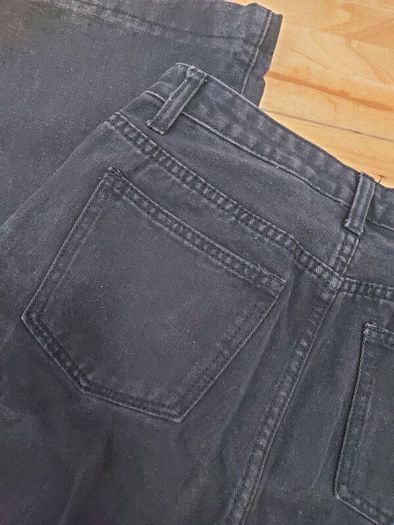 Black wide jeans
