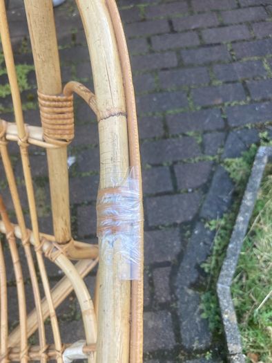1950s Dutch bamboo chair poatage extra