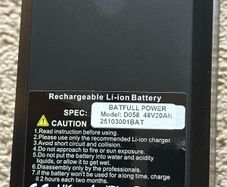 battery for e-bike new 48V 20Ah