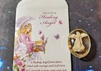 Healing Angel Worry Stone Angelstar With Lovely Envelope Unusual Gift New