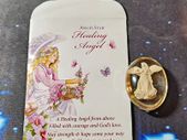 Healing Angel Worry Stone Angelstar With Lovely Envelope Unusual Gift New