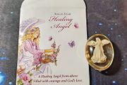 Healing Angel Worry Stone Angelstar With Lovely Envelope Unusual Gift New