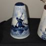 Vintage Delft Blue Salt and Pepper Shakers with matching Sugar Bowl Image 2