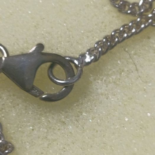 Beautiful 925 silver chain and earrings with multicolored Stones